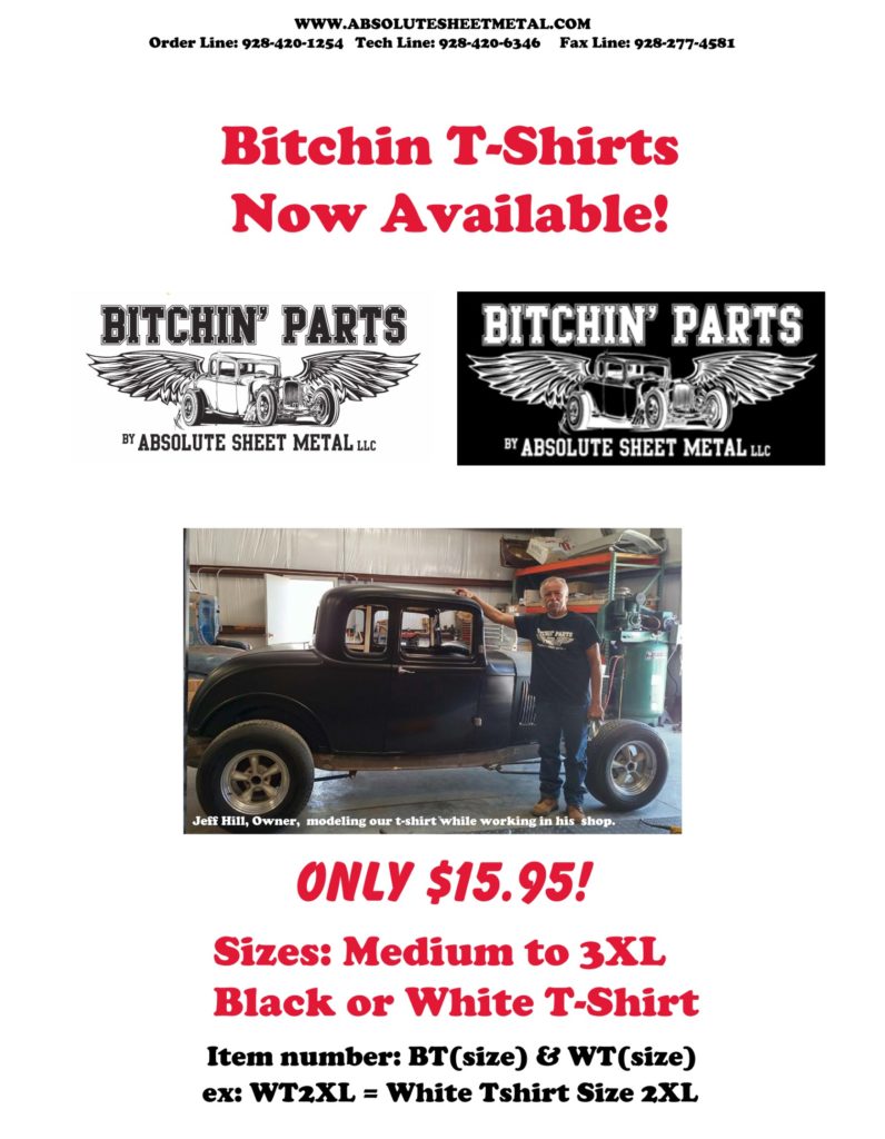 Bitchin Parts Absolute Sheet Metal Bitchin T Shirts